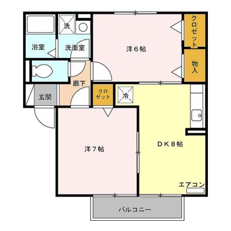 プレミール ボヌール　Ｅの物件間取画像